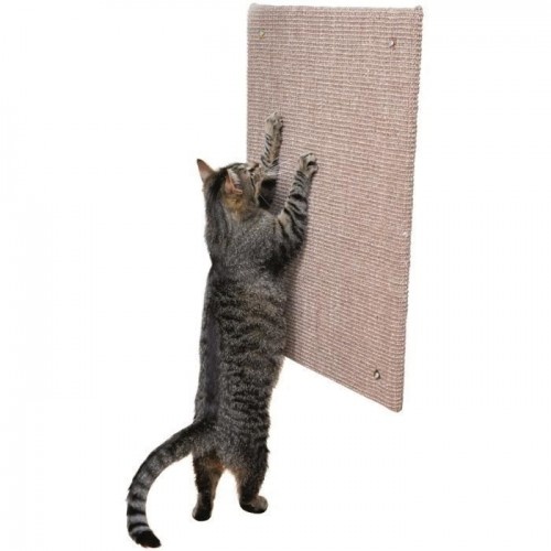 Arranhador Trixie de sisal com catnip cinza para gatos