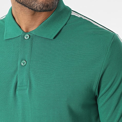 Polo Manches Courtes A Bandes Spirit Tape Vert