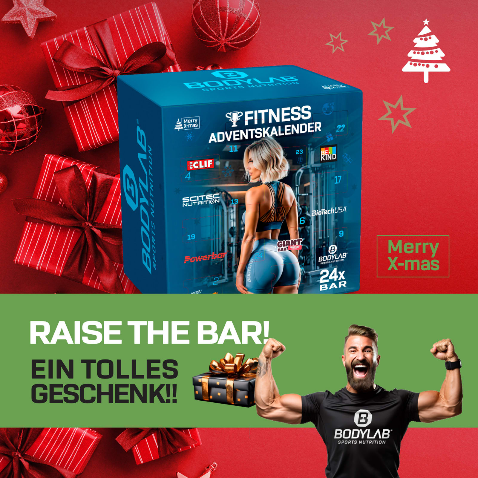 BLACK DEAL mit Adventskalender + Whey + Creatine