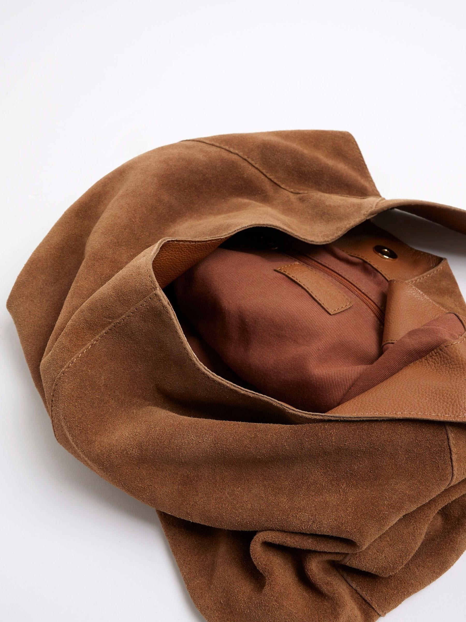 River Island Suede Slouch Shoulder Bag