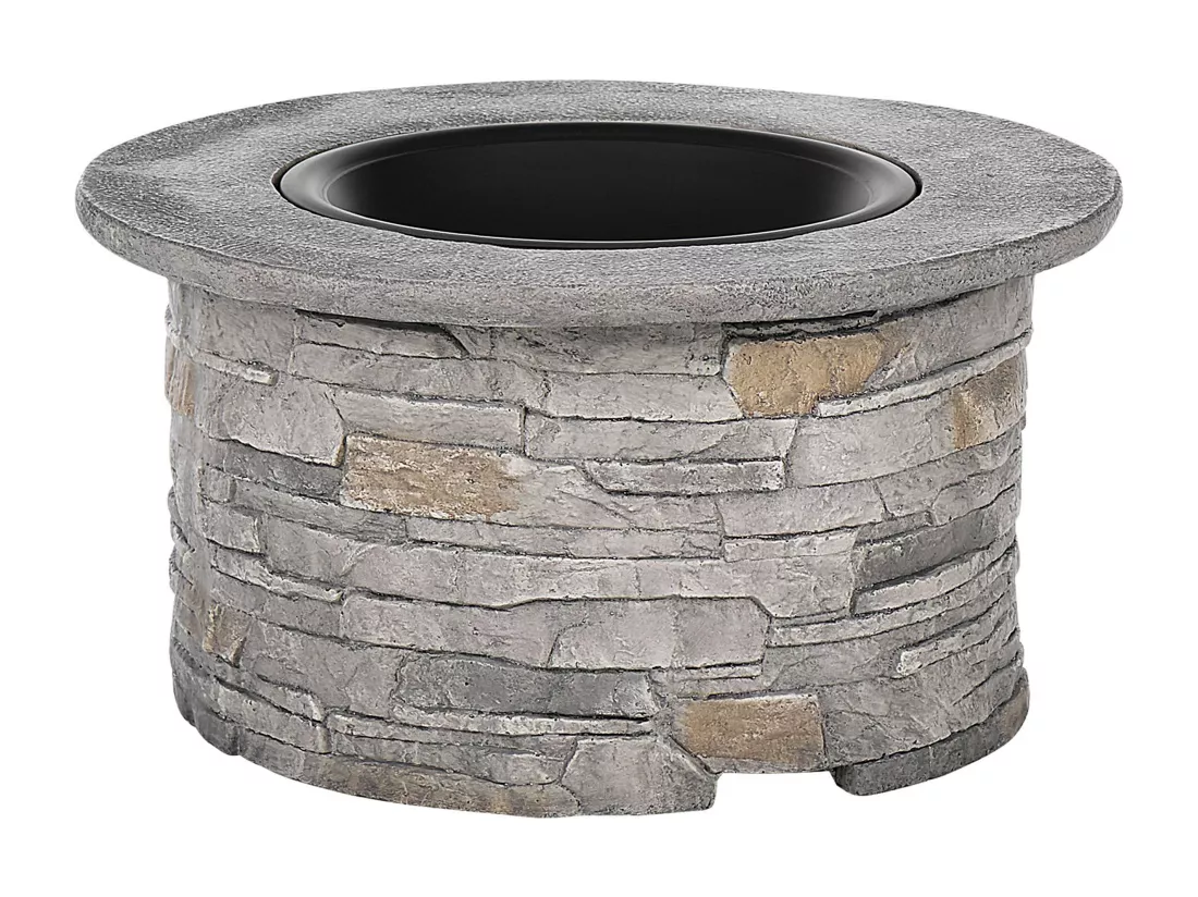 Foyer avec grille TAMBORA Béton Gris