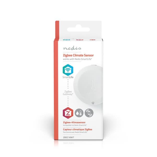 SmartLife Klimasensor | Zigbee 3.0 | Batteri drevet | Android™ / IOS | Hvit