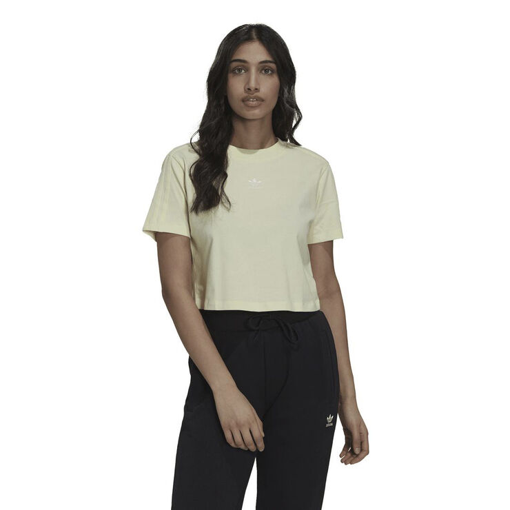 adidas originals cropped t-shirt Yellow