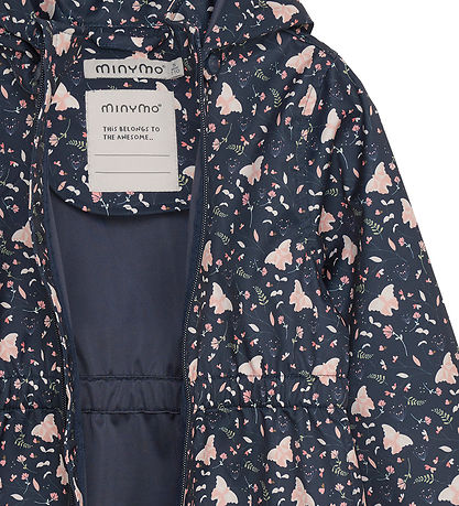 Minymo Softshelljacke - Blue Nights m. Schmetterlinge