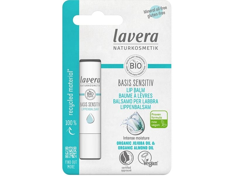 Lavera Lippenbalsam Basis sensitiv 4.5 g1 Stück Natürliche Lippenpflege für langanhaltend gepflegte Lippen