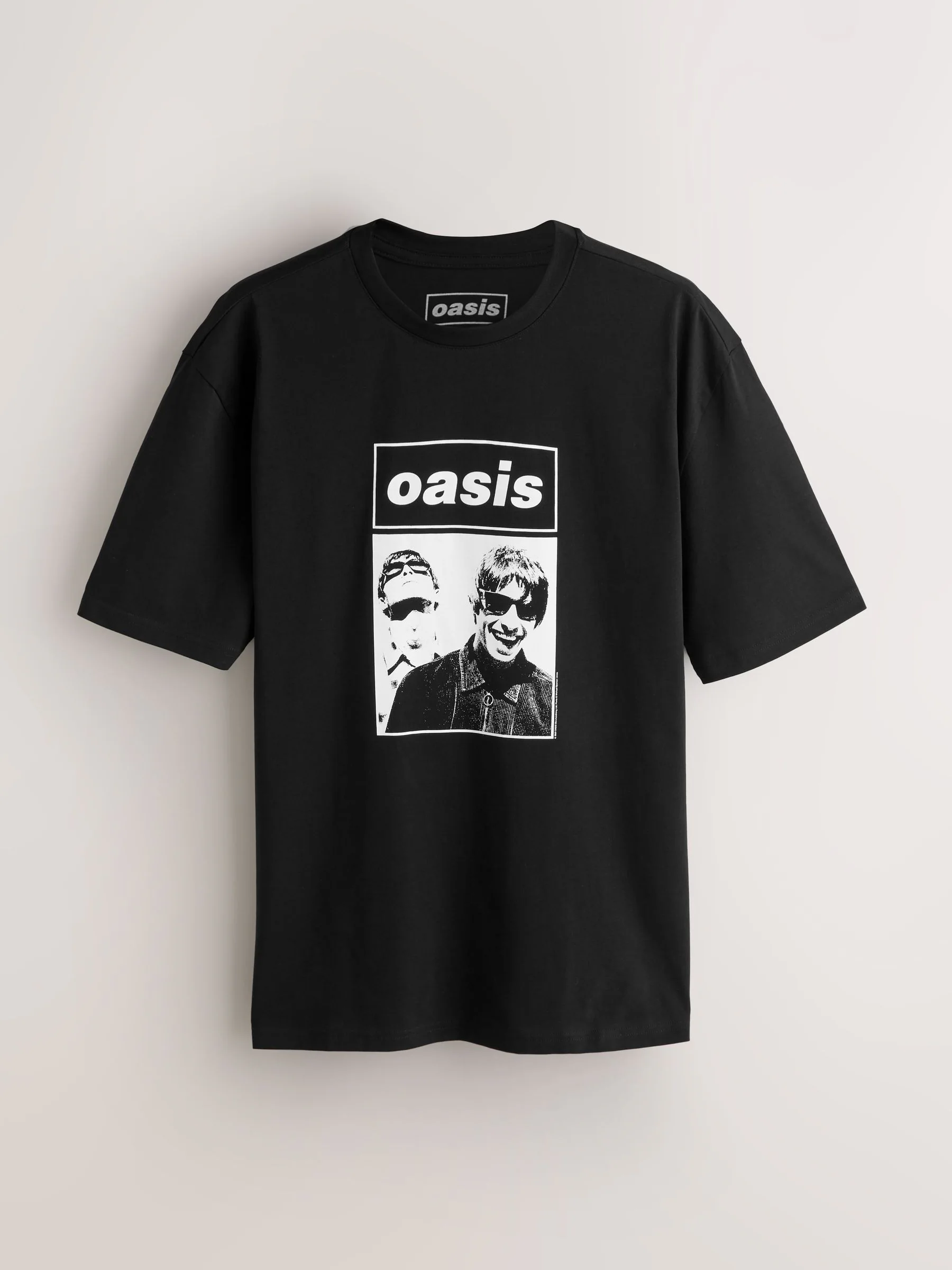 Zwart - Oasis Graphic Band T-Shirt