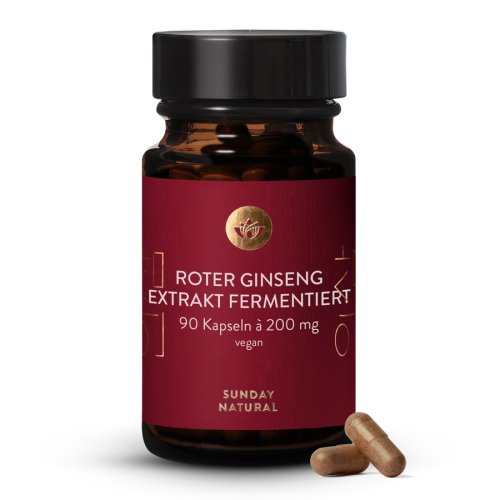 Sunday Natural Products  Roter Ginseng Extrakt fermentiert