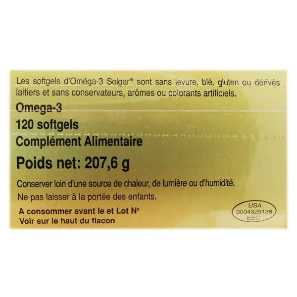 Solgar Omega 3 120 softgels