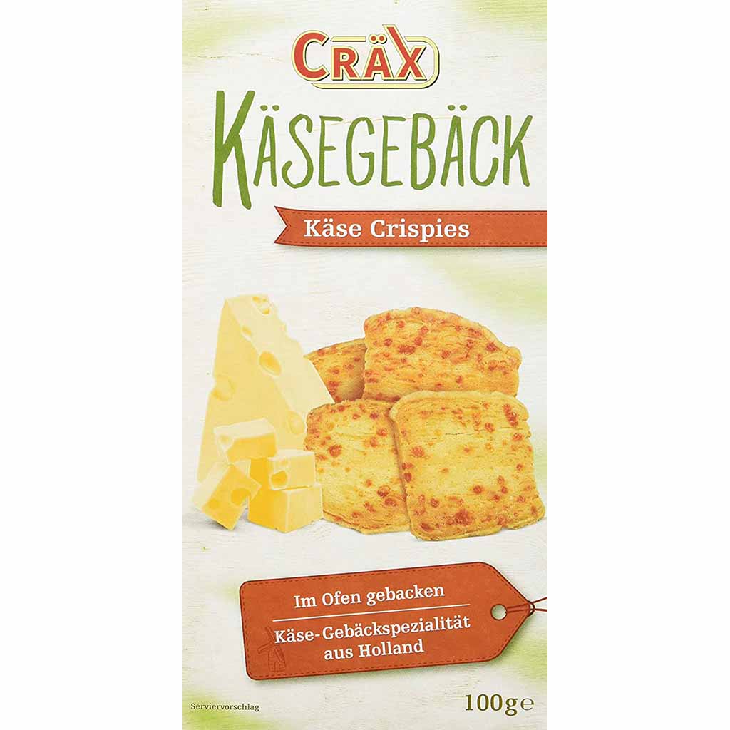 Cräx Käsegebäck Käse Crispies 100g MHD:30.9.25