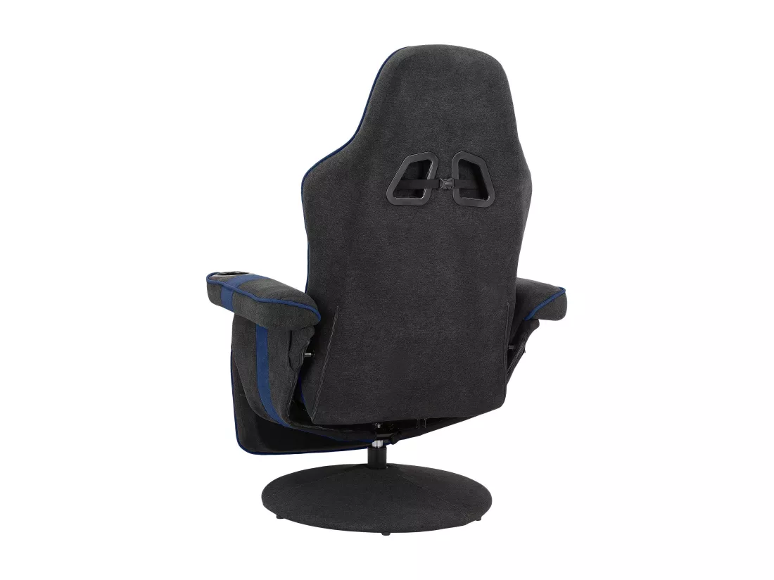 Junker | Gamer Recliner Manuel en tissu bleu