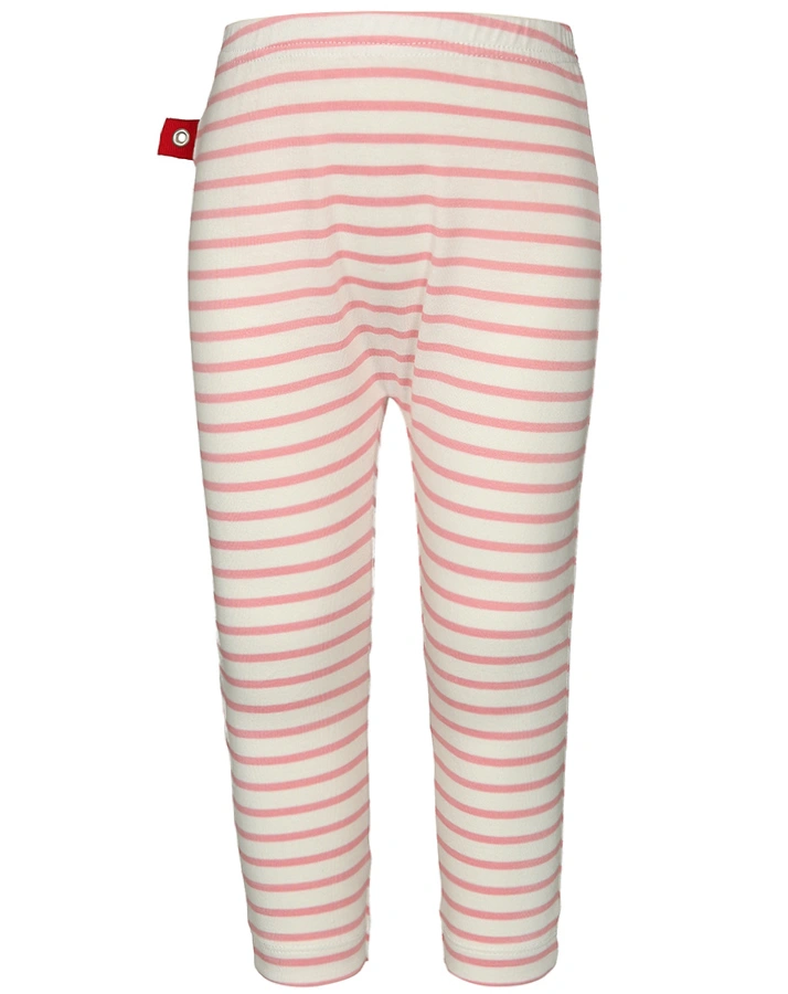 Jersey-Hose SLOUCH gestreift in rosa/weiß