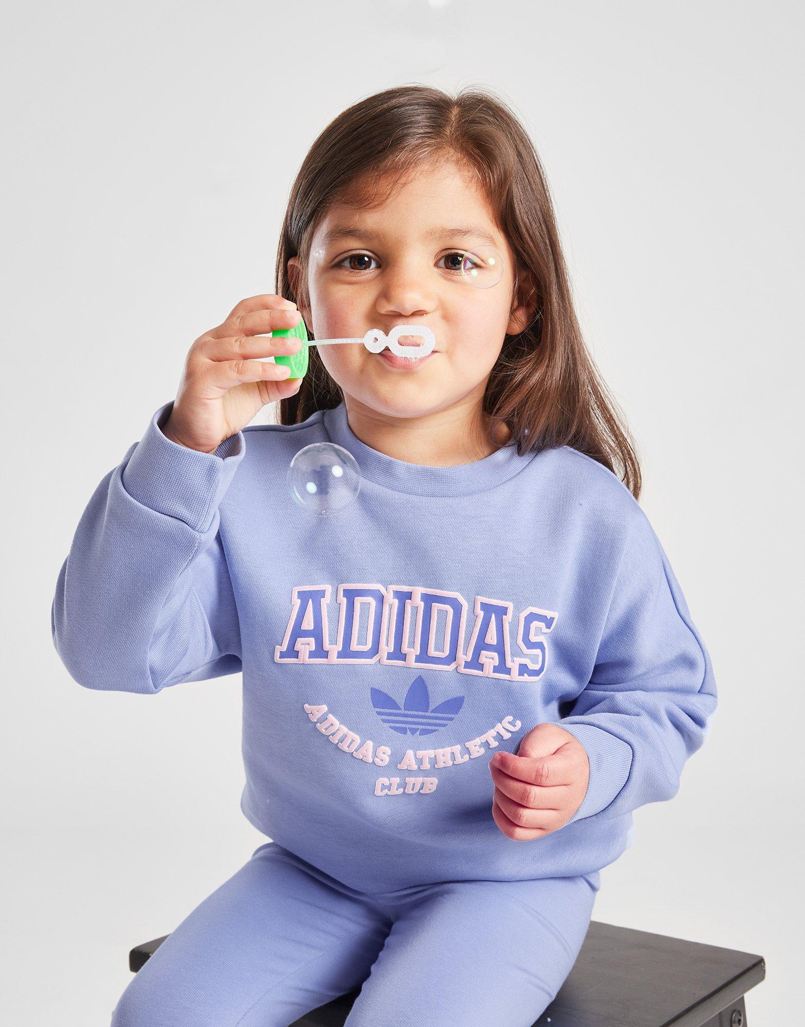 adidas Originals Girls' Varsity Crew Sweatshirt/Leggings Set Infant