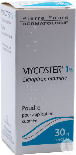 Mycoster 1% Ciclopir. Olamine Poudre Pour Application Cutanée Flacon 30g