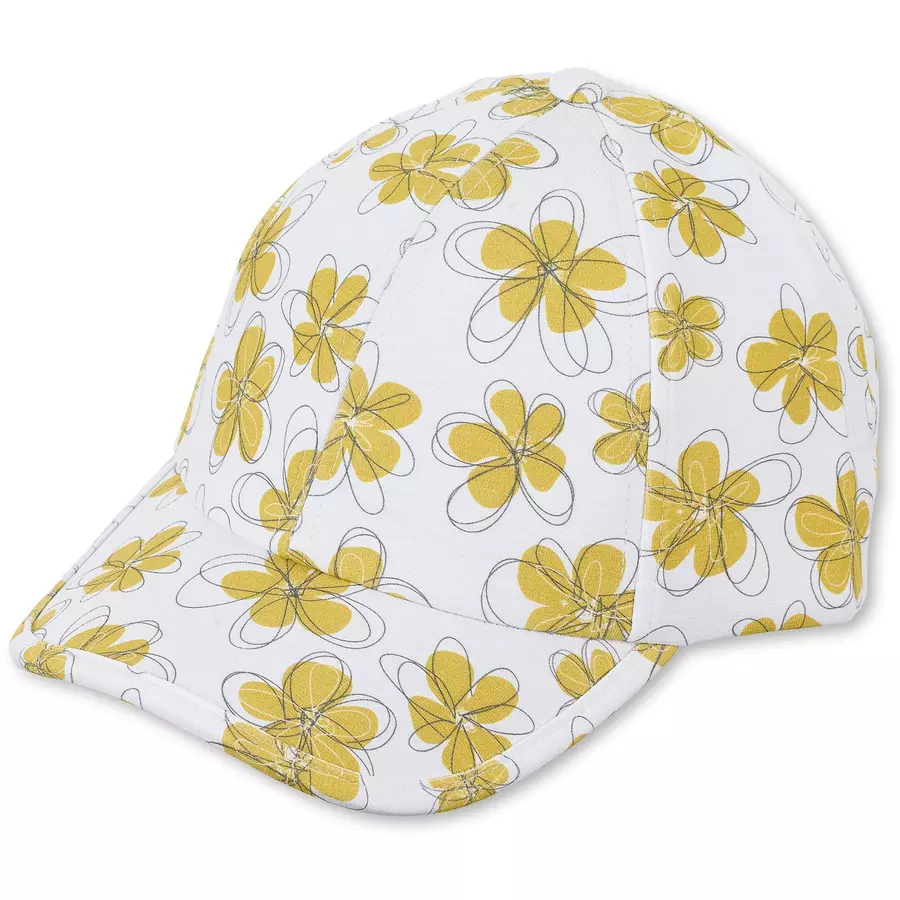 Sterntaler Baseball-Cap Blumen weiß