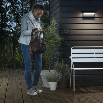 Philips wandlamp Bustan met geïntegreerde led 2x4,5 W grijs