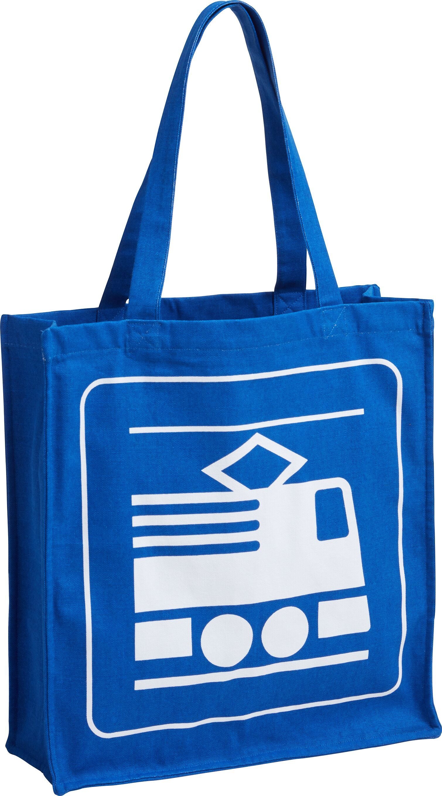 PICTO EINKAUFSTASCHE BLAU ZUG 38X13X41CM - Blau / B: 38.0 cm x T: 13.0 cm x H: 41.0 cm