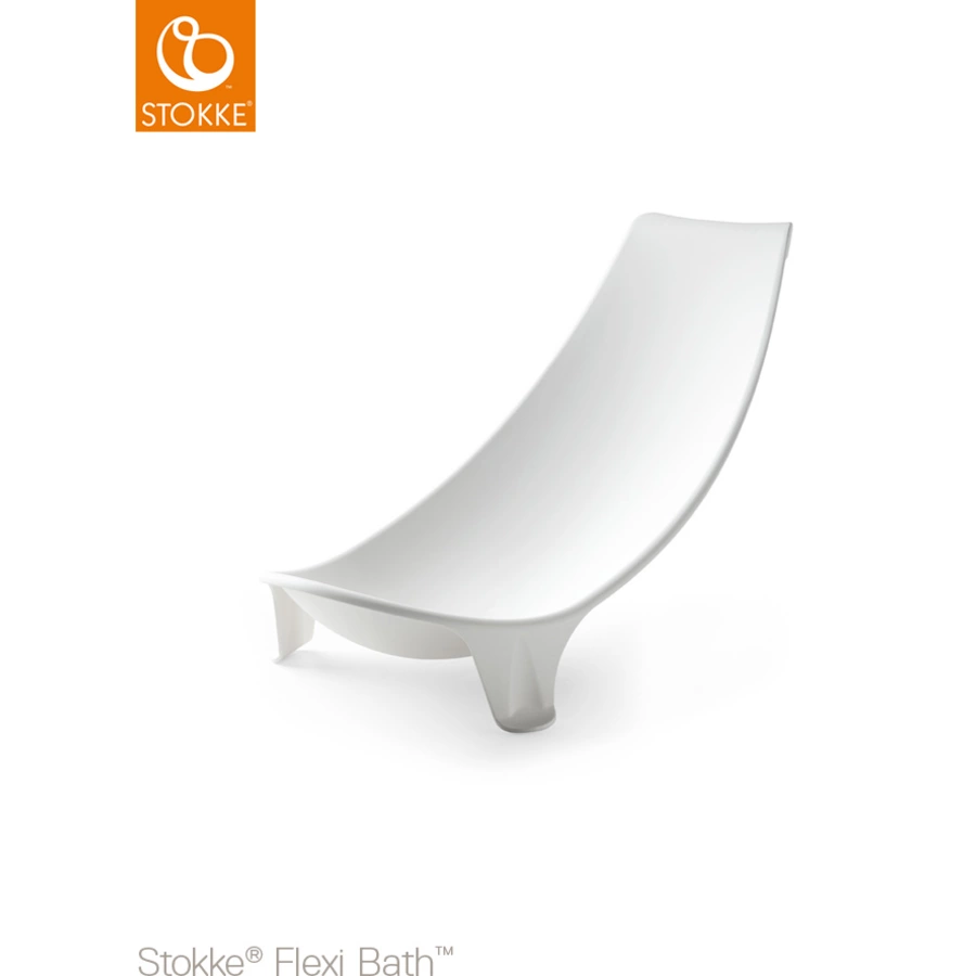 STOKKE® Badewanne und Badewannenständer Flexi Bath™ mit hitzeempfindlichem Stöpsel und Neugeborenenaufsatz grau ab der Geburt
