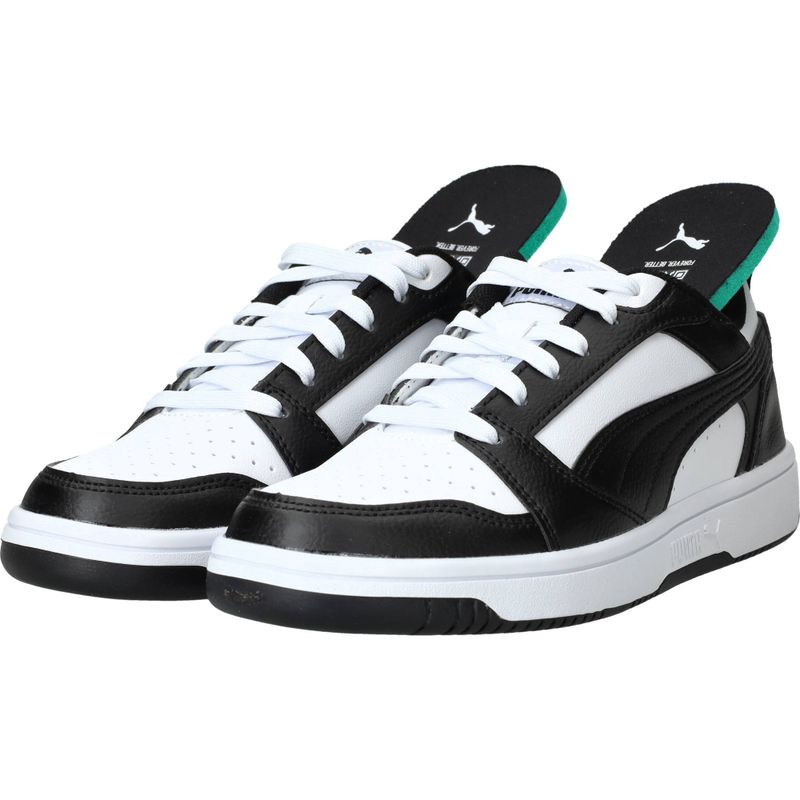 Puma Rebound V6 Lo Sneakers Zwart Jongens