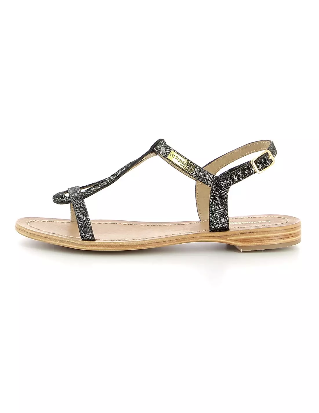 LES TROPEZIENNES DRES HAMAT NOIR IRISE - Sandales & nu-pieds Noiririse