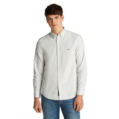 Chemise à manches longues homme Tjm Slim Stripe Oxford TOMMY HILFIGER