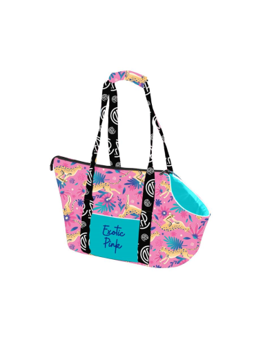 Bolsa CAZO estampada em rosa exótico