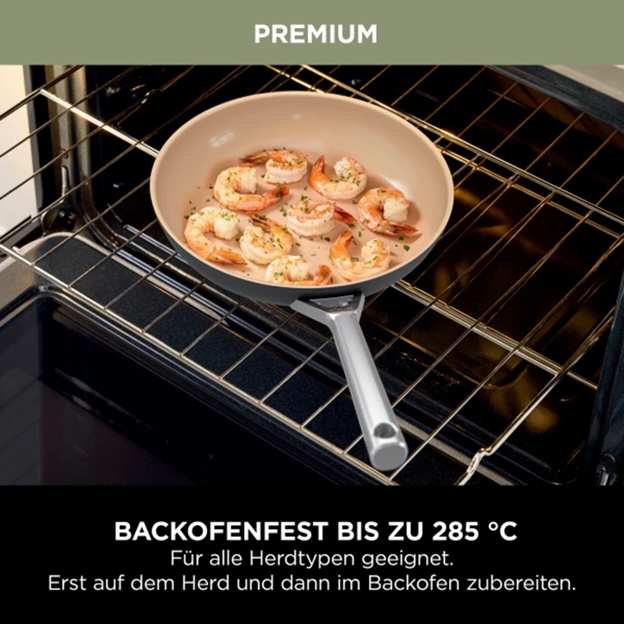 Ninja Premium Keramik-Sauteuse 26 cm grau Bratpfanne