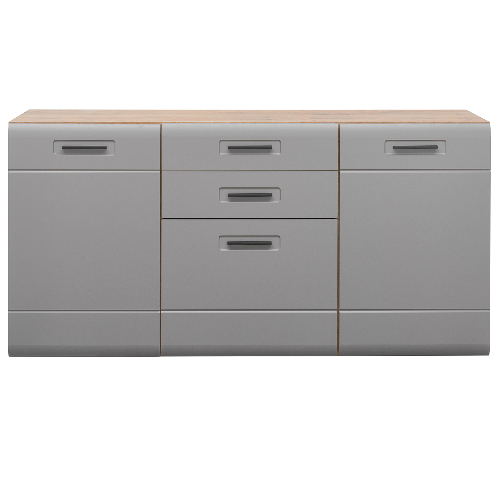 Luca Bessoni Sideboard AURIS - Basalt-Flagstaff Eiche - 163 cm