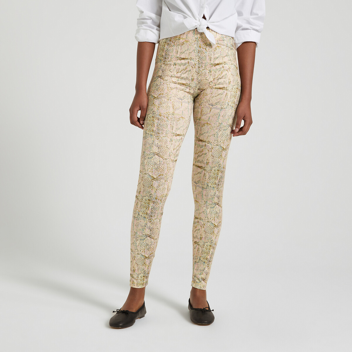 NOISY MAY<br>Leggings de cintura alta, estampa animal