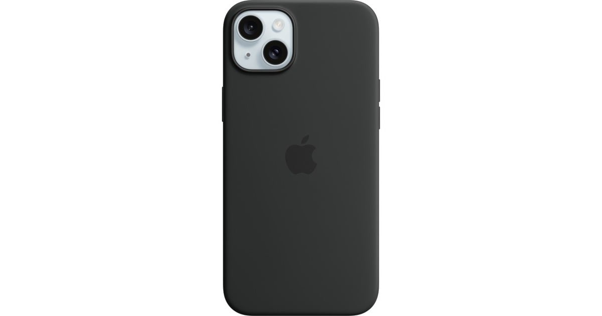 AppleSiliconenhoesje met MagSafe voor iPhone 15 Plus telefoonhoesje  (Zwart)