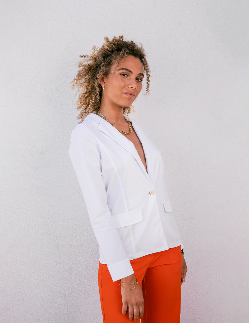 HBT JAGGER BLAZER BLANC