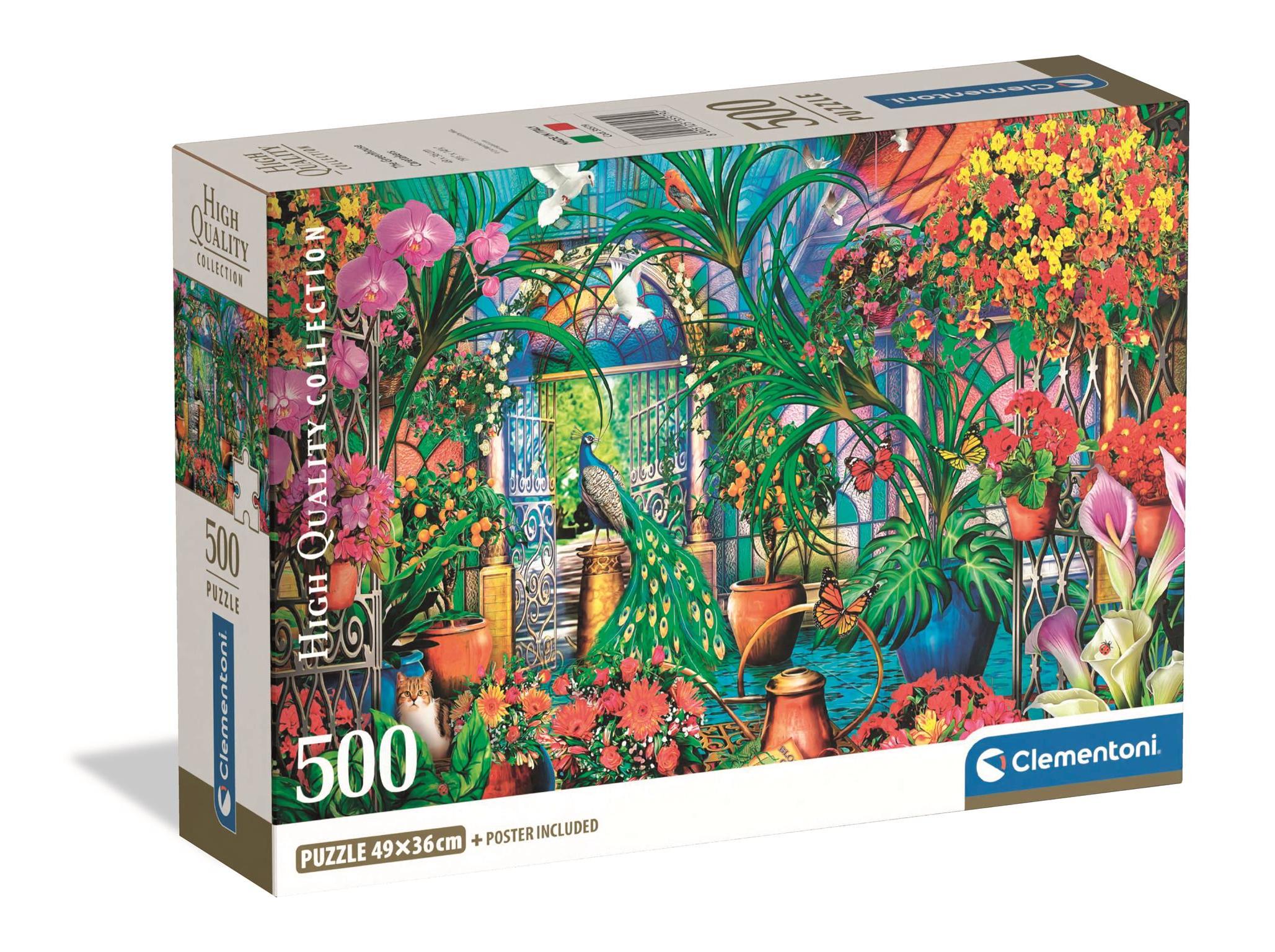 PUZZLE GREENHOUSE CLEMENTONI 500 PEÇAS