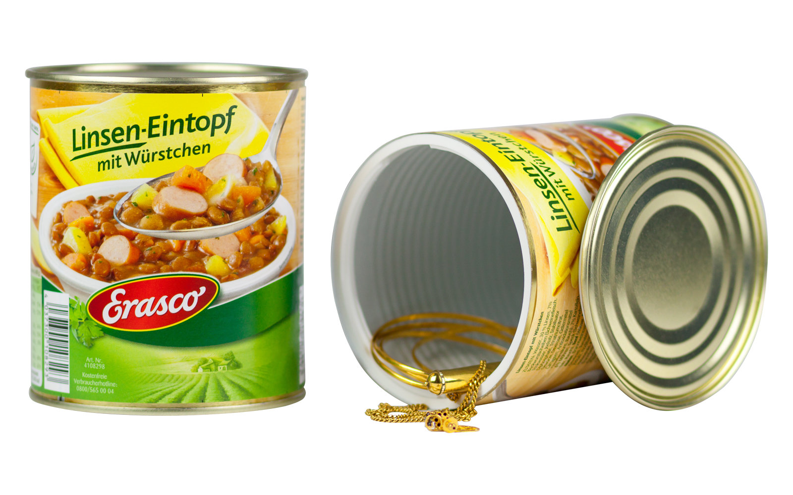 Plastic Fantastic Dosensafe Erasco Linseneintopf mit Würstchen