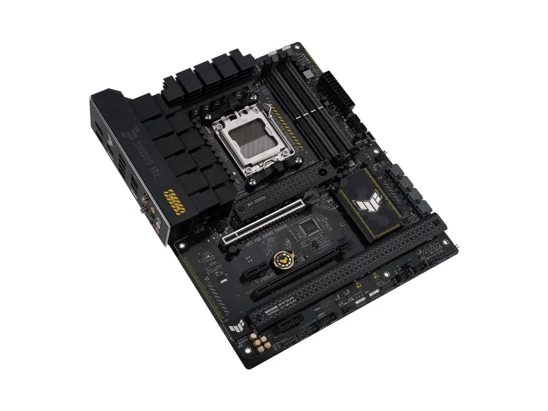 ASUS TUF Gaming B650-Plus WiFi - Bundkort - ATX - Socket AM5 - AMD B650 Chipset - USB-C 3.2 Gen 2x2, USB 3.1 Gen 2, USB 3.2 Gen 2, USB-C 3.2 Gen2, USB-C 3.2 Gen 1 - 2.5 Gigabit LAN, Wi-Fi 6, Bluetooth - onboard grafik (CPU påkrævet) - HD Audio (8-kan
