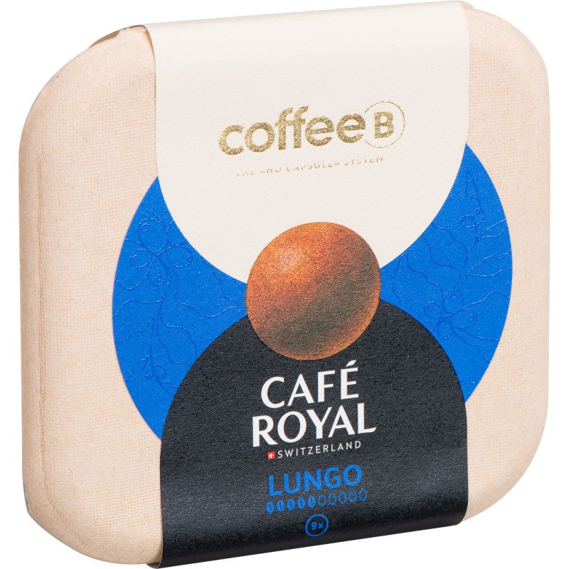 Boules de café Lungo Coffee B Café Royal - Boîte de 9