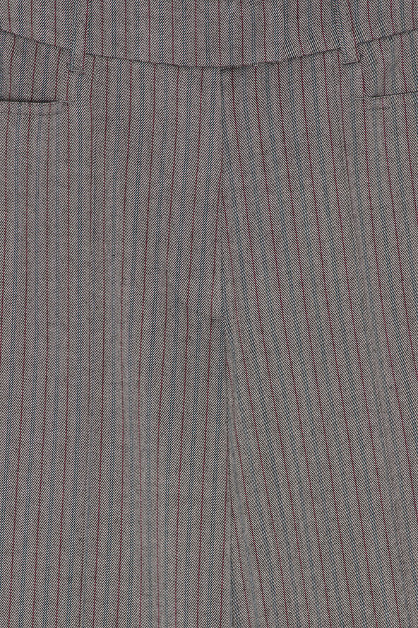 REMAIN Herringbone Slim Pants Brushed nickel comb.