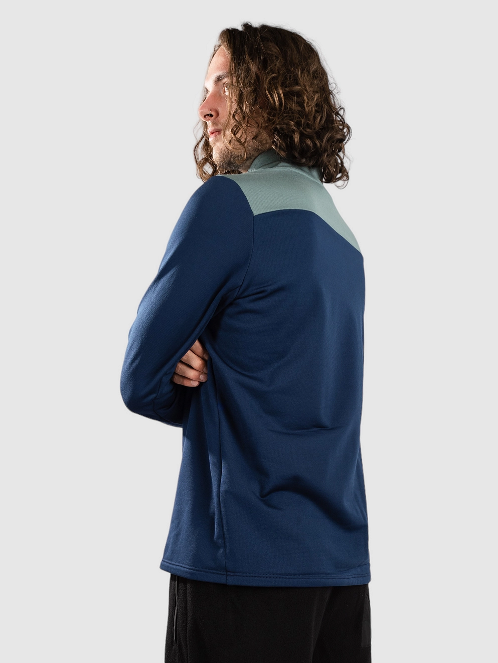 Ortovox Light Zip Neck Fleece Pullover deep ocean