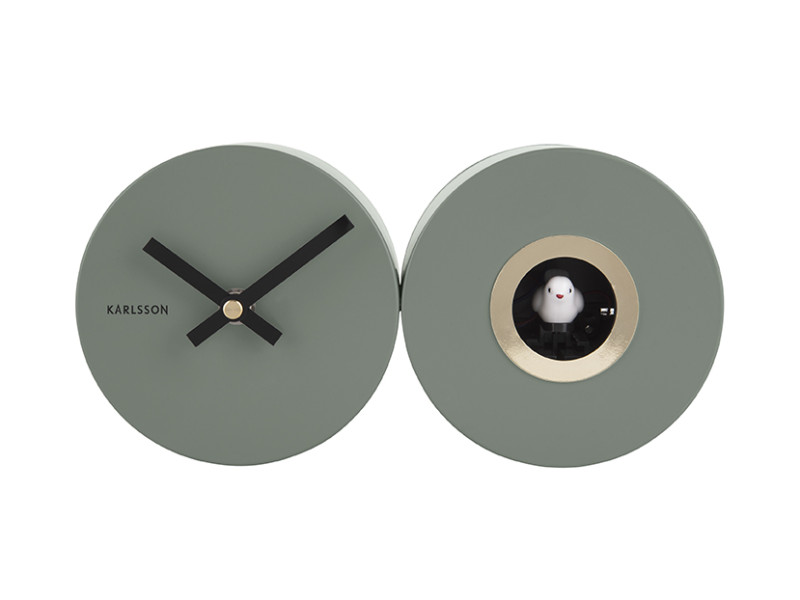 Wall Clock Duo Cuckoo KA5789BK Black