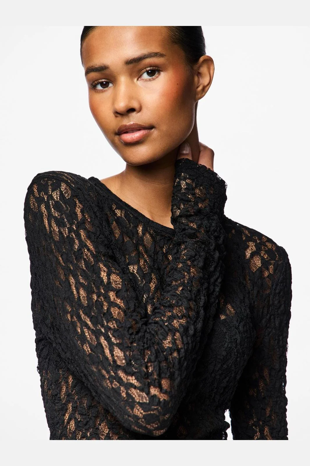 Pieces Pchazel Ls Lace Top