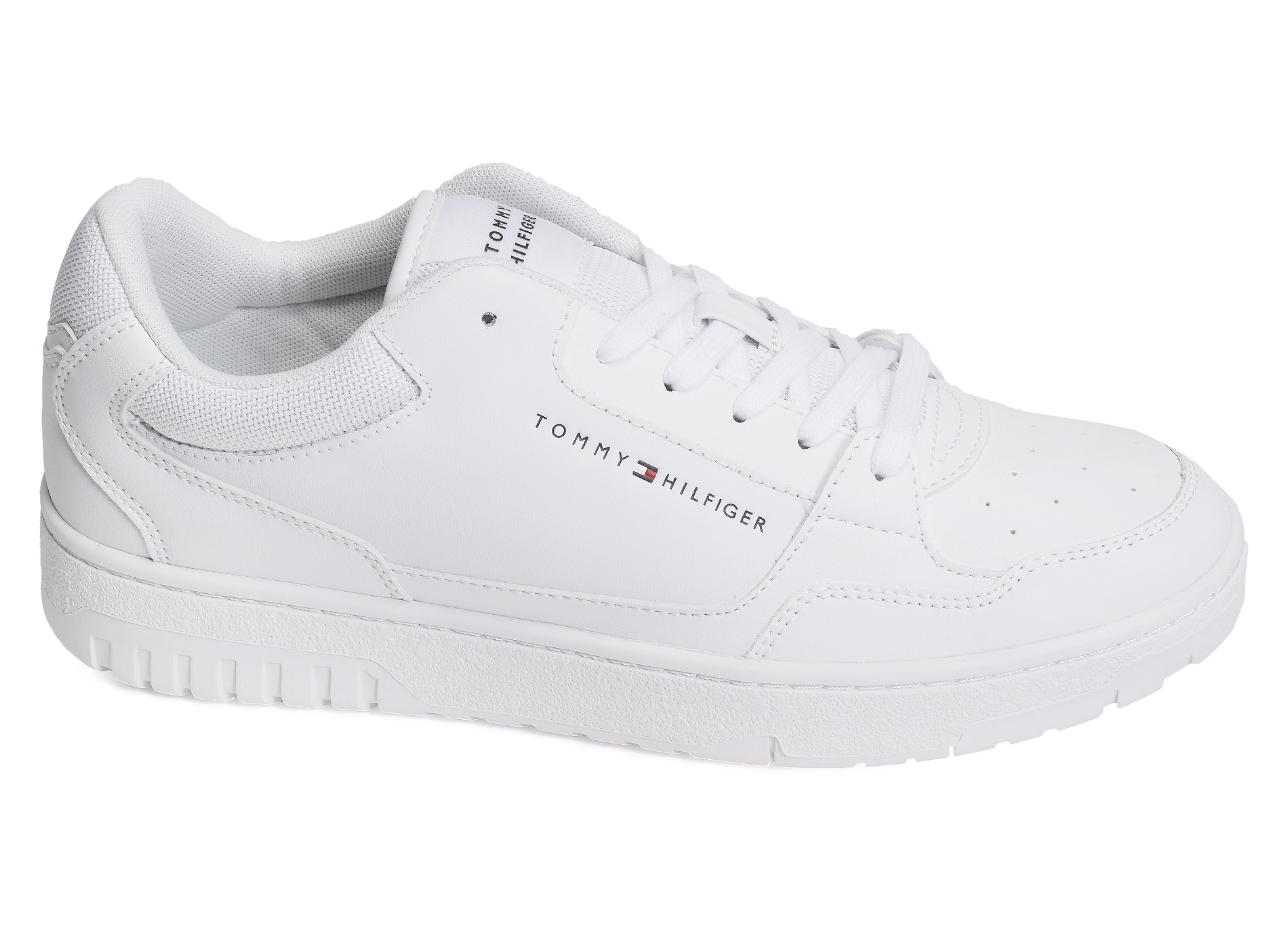 Th basket core leather ess 5040 blanc
