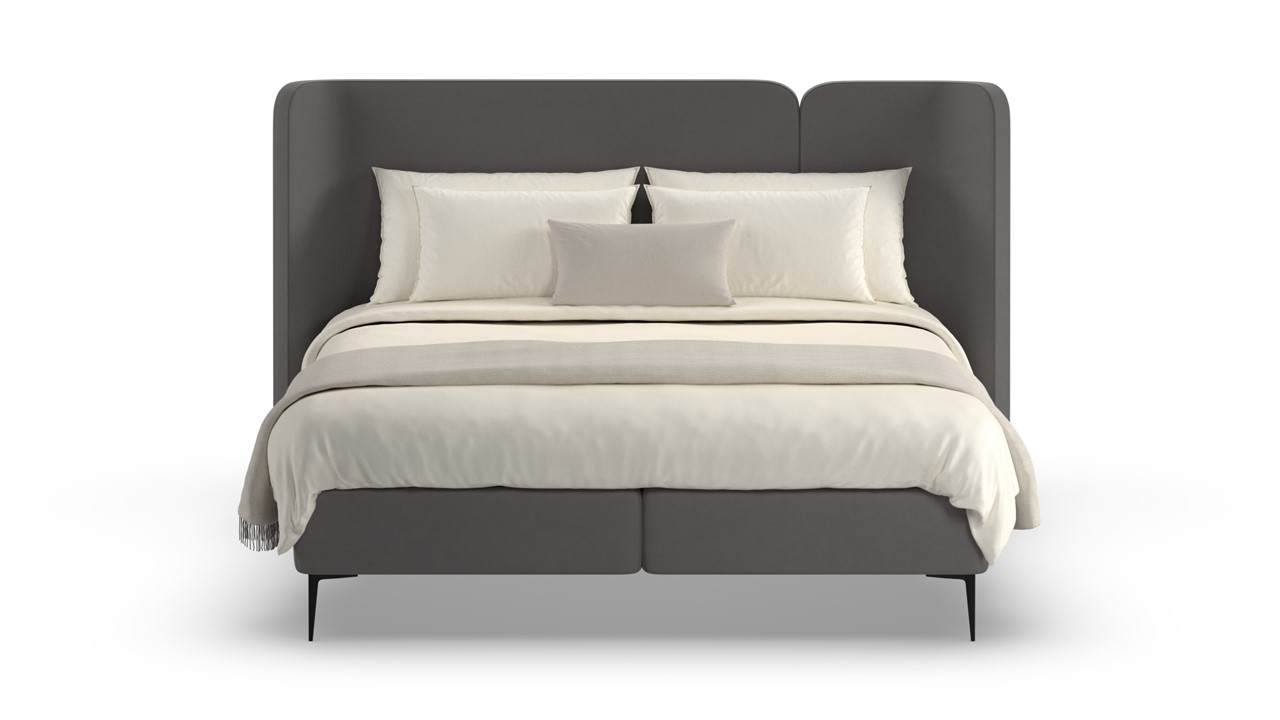 Boxspring Mesa met Kårlsson Excellence matras - Soft suede grey