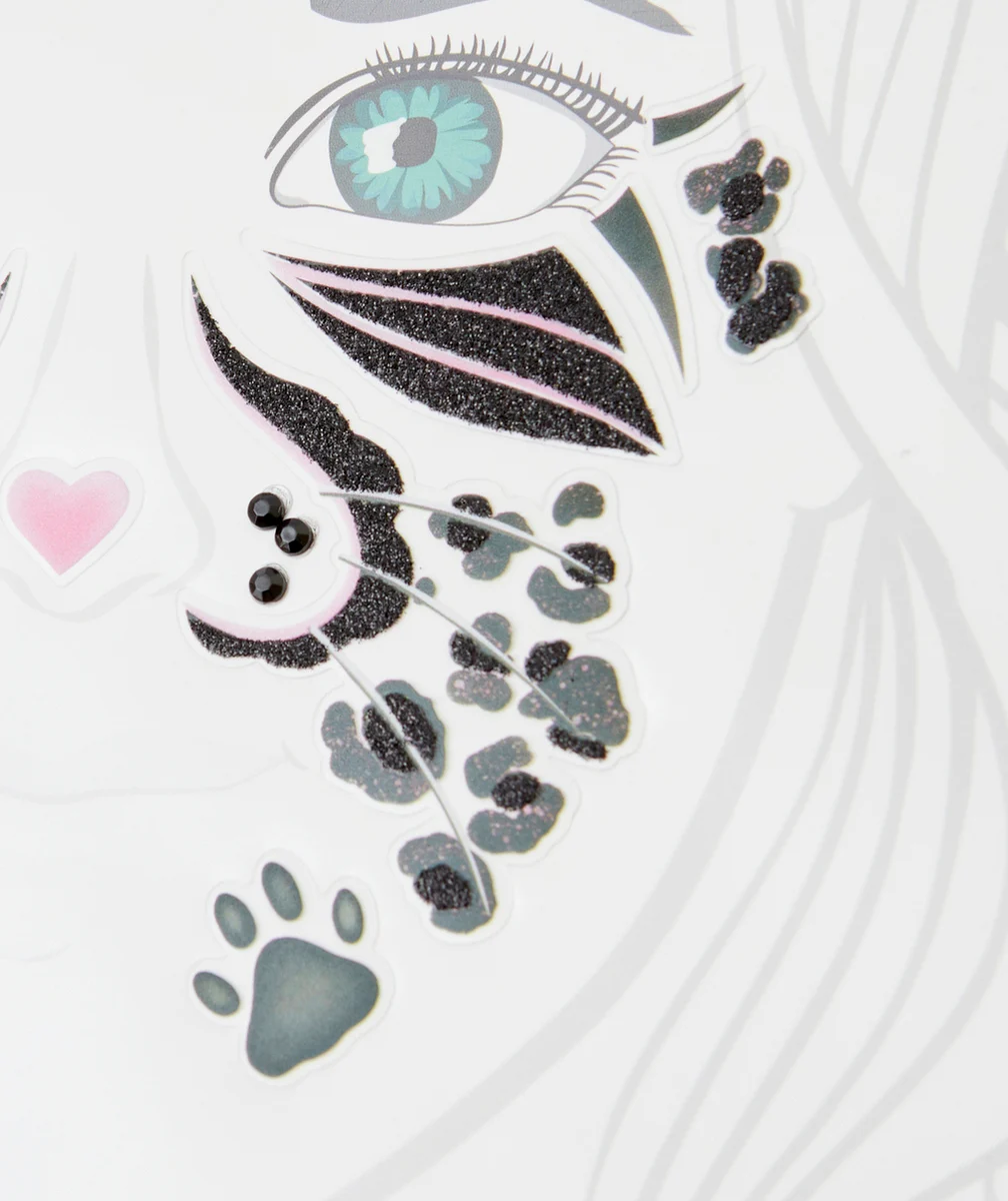 GREAT PRETENDERSAUTOCOLLANTS POUR LE VISAGE THÈME CHAT NOIR
