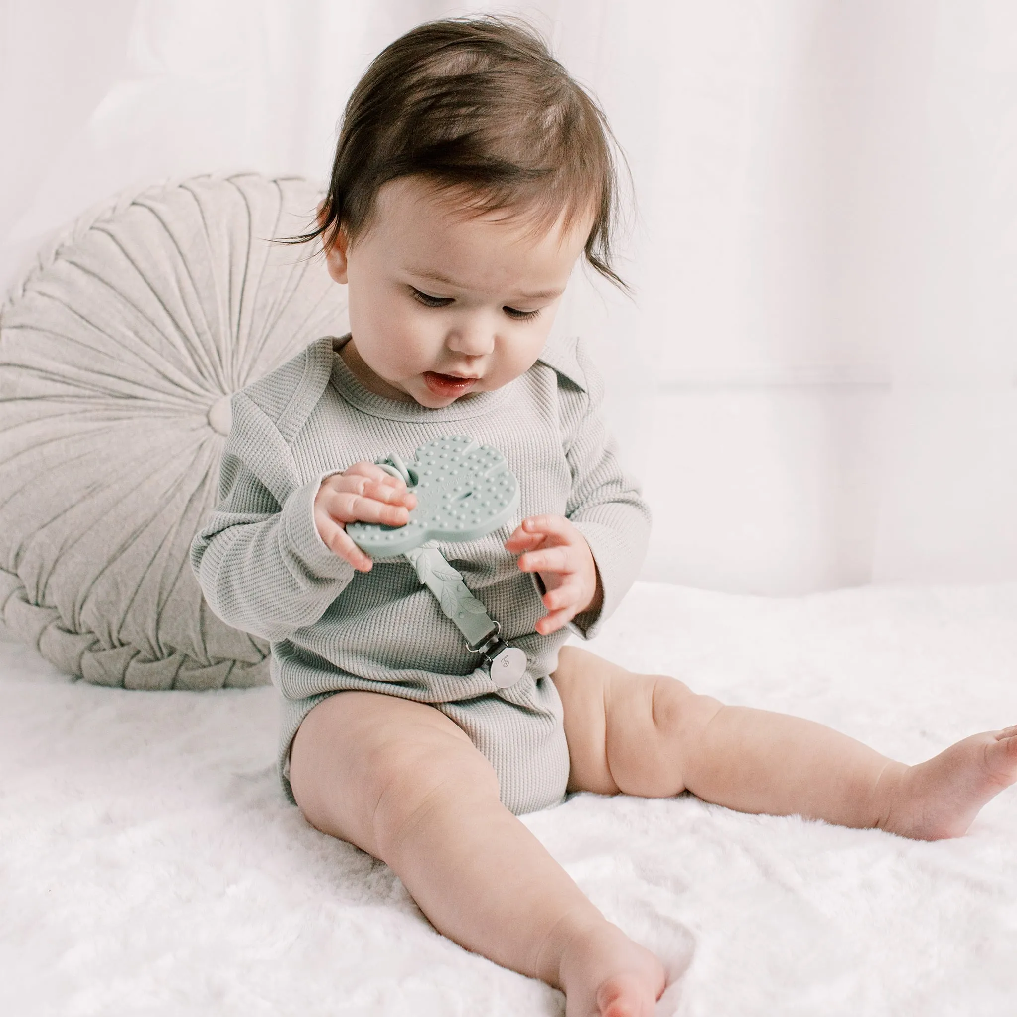 Loulou Lollipop Jouet de Dentition en Silicone - Monstera