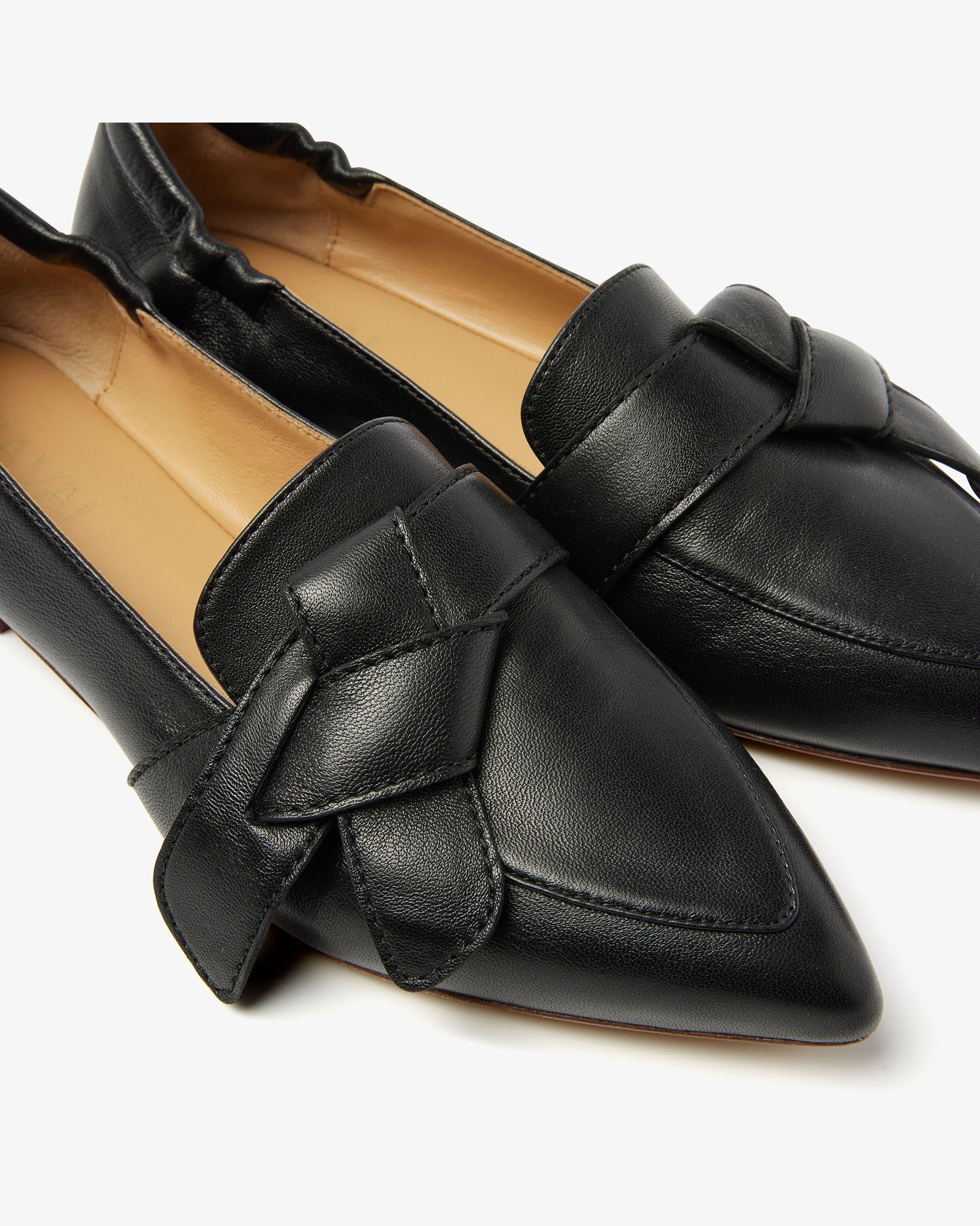 VIA VAI zwarte dames loafers Lola Rayne