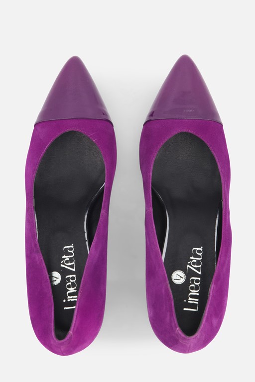 Linea Zeta Pumps paars Suede