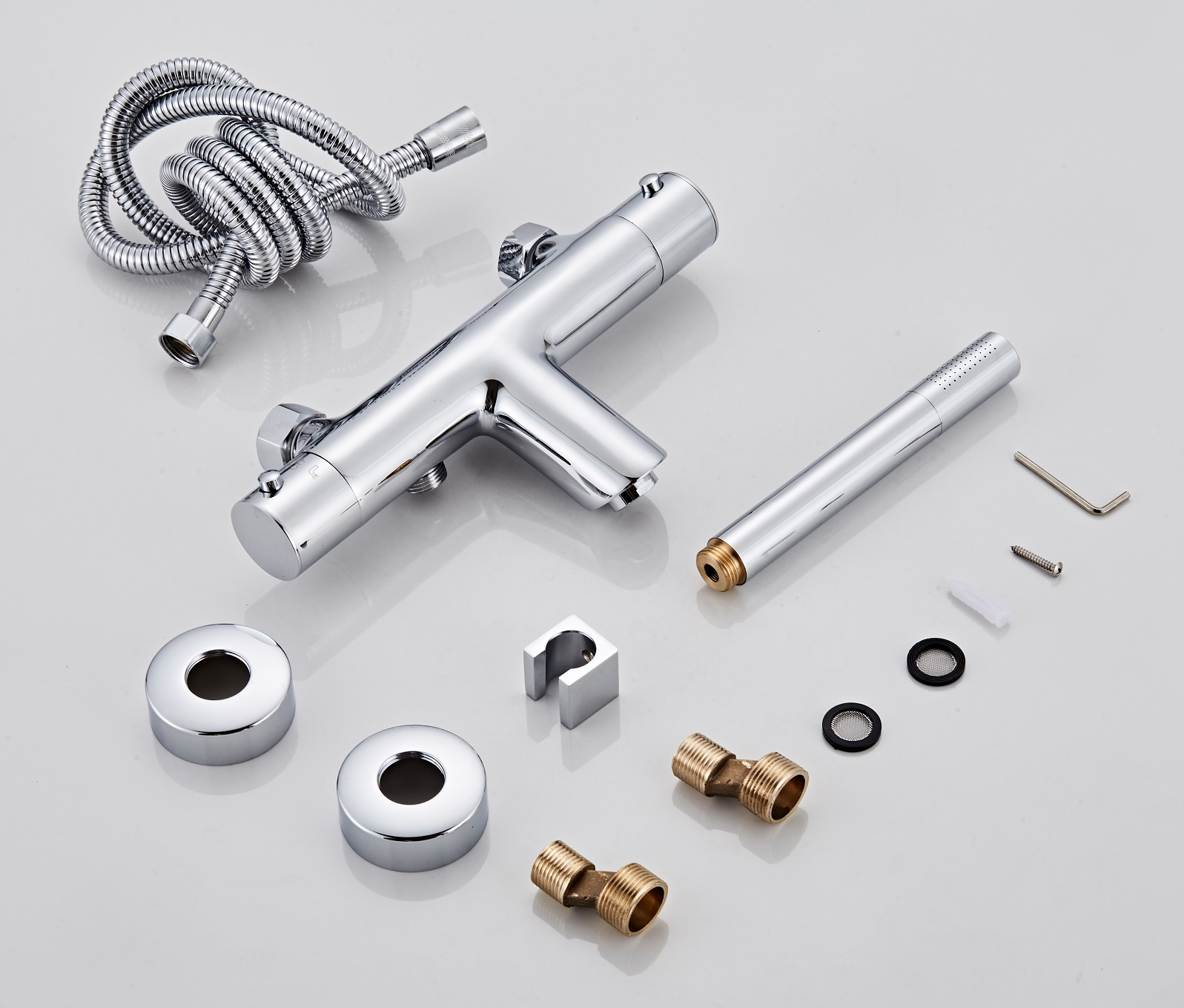 Saniclear Talpa thermostatische badkraan met handdouche