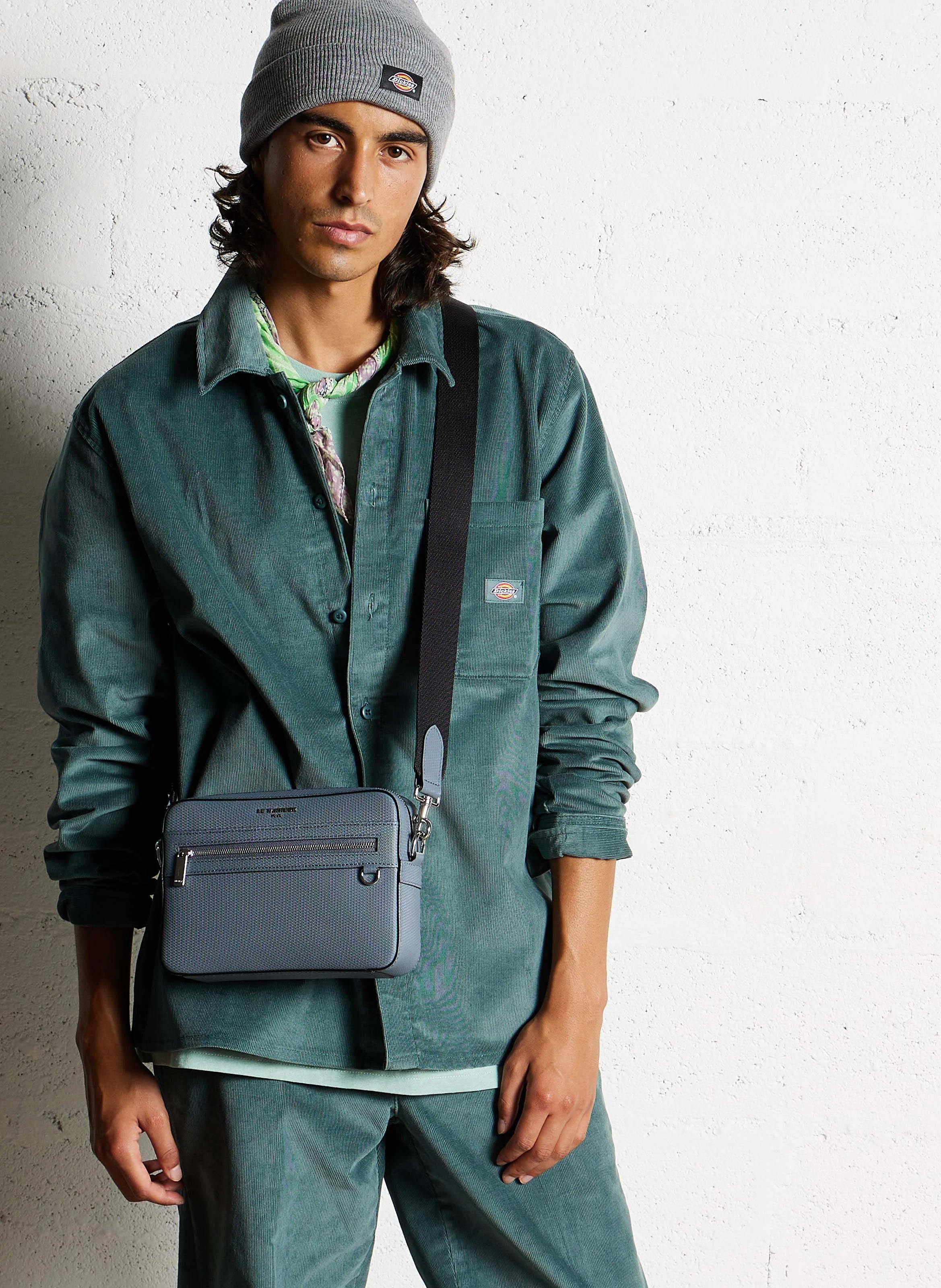 EMILE - Petit sac bandoulière en cuir| Bleu