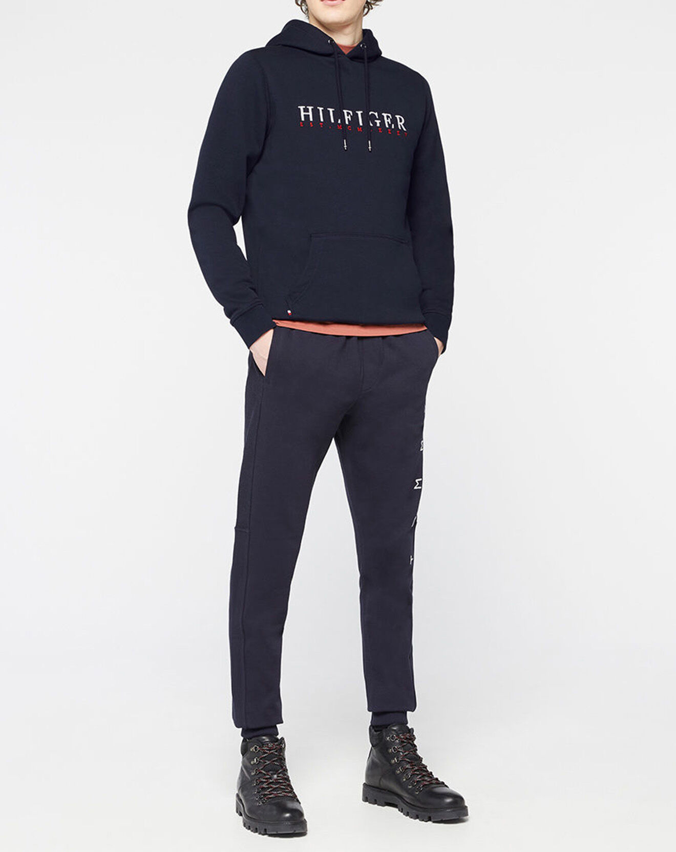 Tommy Hilfiger Sweat à capuche Corp Graphic bleu marine