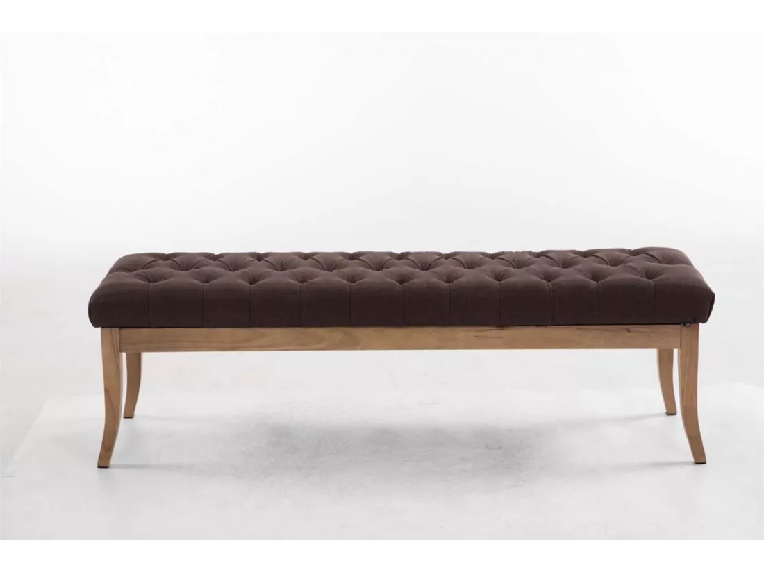 Banquette - Tissu & Bois - Marron - Ramses