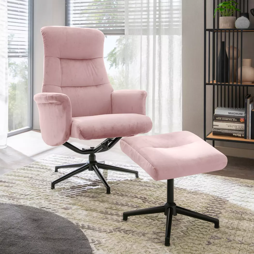 Sessel mit Hocker Roger
