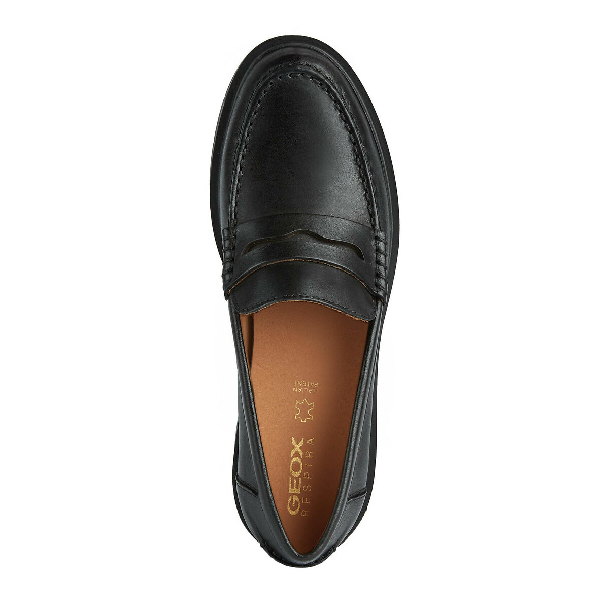 GEOX<br>Mocassins de couro respirável Spherica EC1